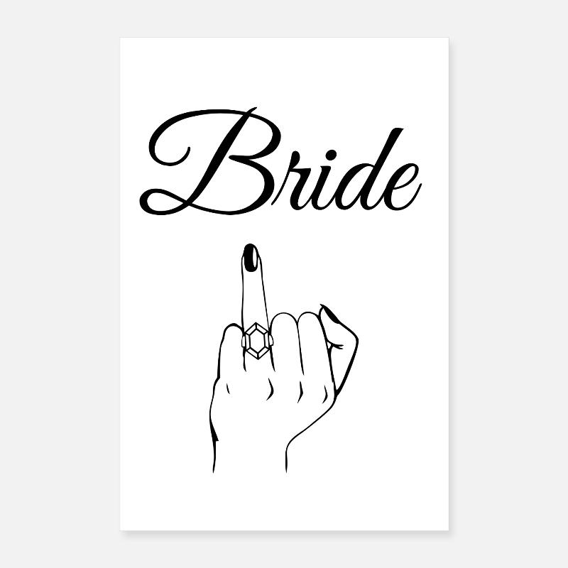 Bague de mariée audacieuse Poster 40 x 60 cm