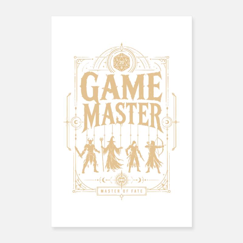 Game Master Game Master Dice Shirt Poster 16" x 24" (40x60 cm)