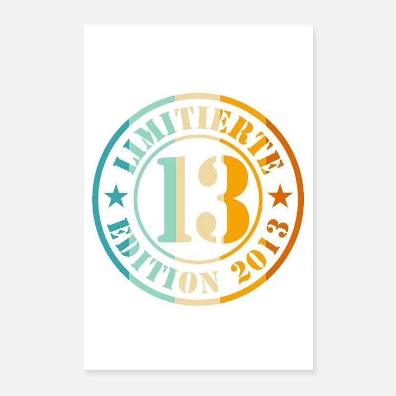 13e anniversaire Poster 40 x 60 cm
