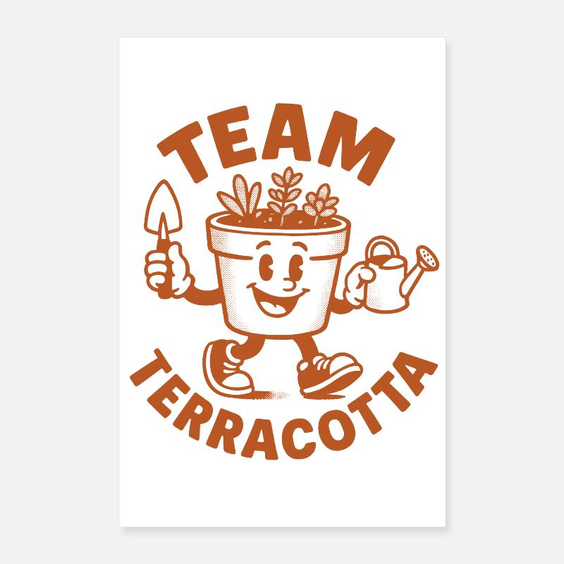 Team Terrakotta | Sukkulenten Poster 40x60 cm