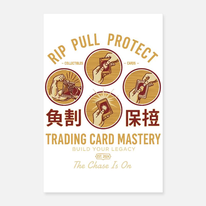 Rip Pull Protect Trading Card Mastery Build Your Poster 16" x 24" (40x60 cm)