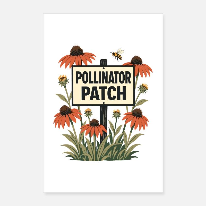 Pollinator Patch Native Pollinator Garden Gardener Poster 40x60 cm