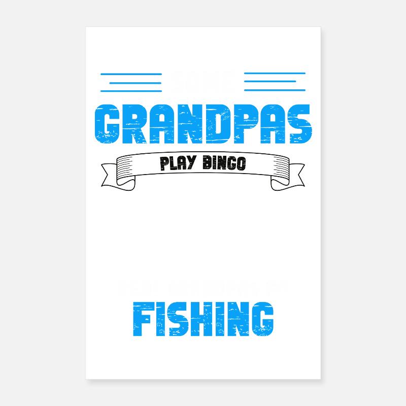 Vrais Grandpas Fish Poster 40 x 60 cm