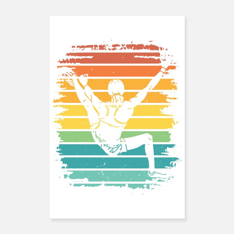 Boulderer Boulder Bouldern Poster 40x60 cm