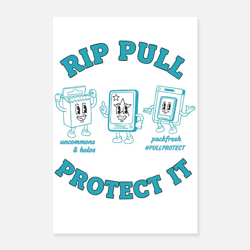 Collection de cartes à collectionner Rip Pull Protect It Poster 40 x 60 cm