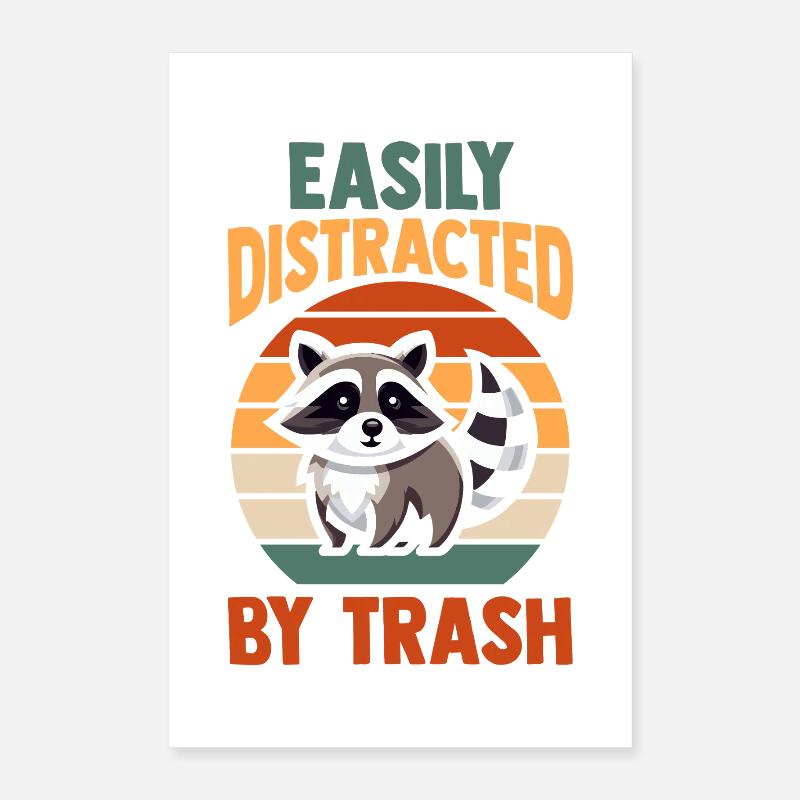 Panda Poubelle Poster 40 x 60 cm
