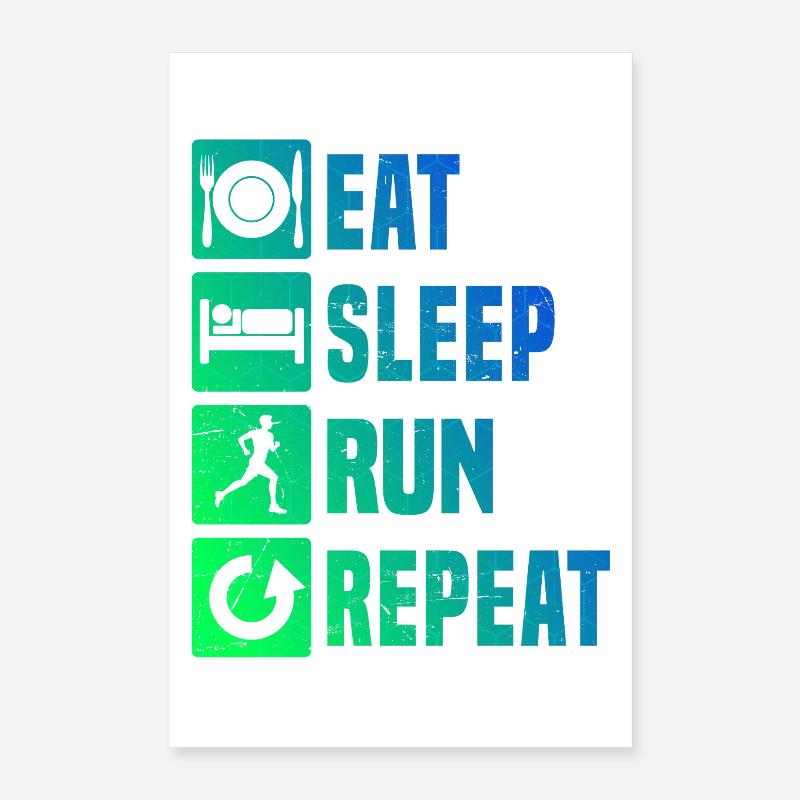 Idée cadeau pour une course à pied Poster 40 x 60 cm