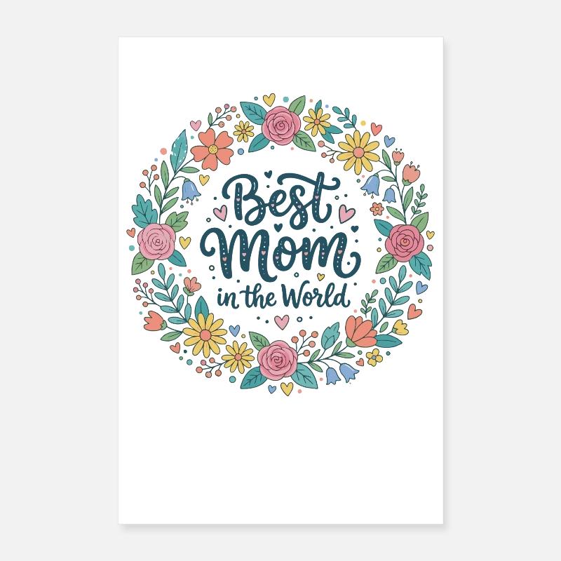 Best Mom Poster 40 x 60 cm