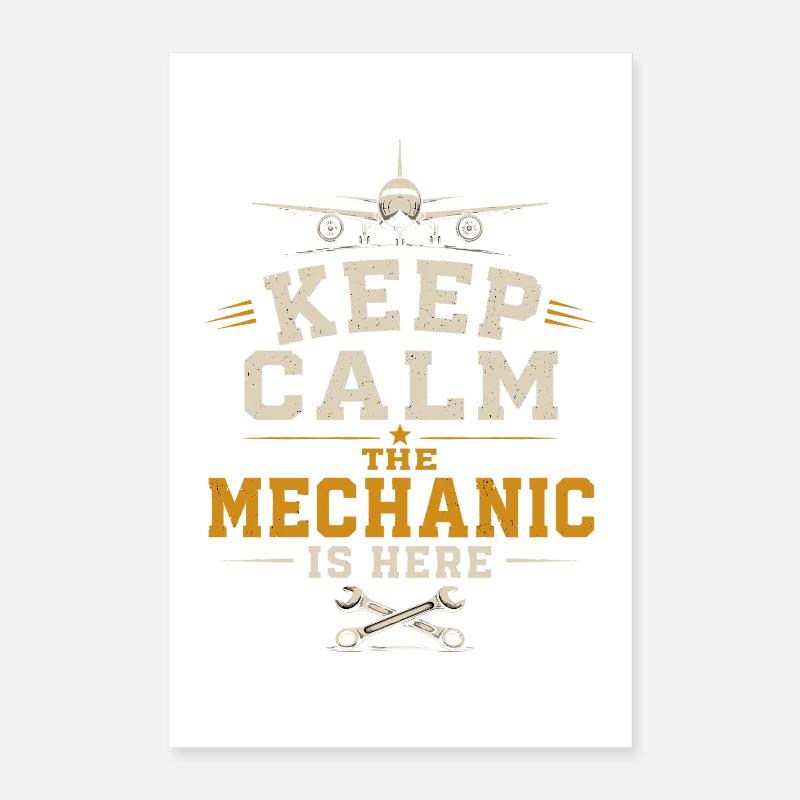 Flugzeugtechnik Luftfahrt Ingenieur Beruf Poster 40x60 cm
