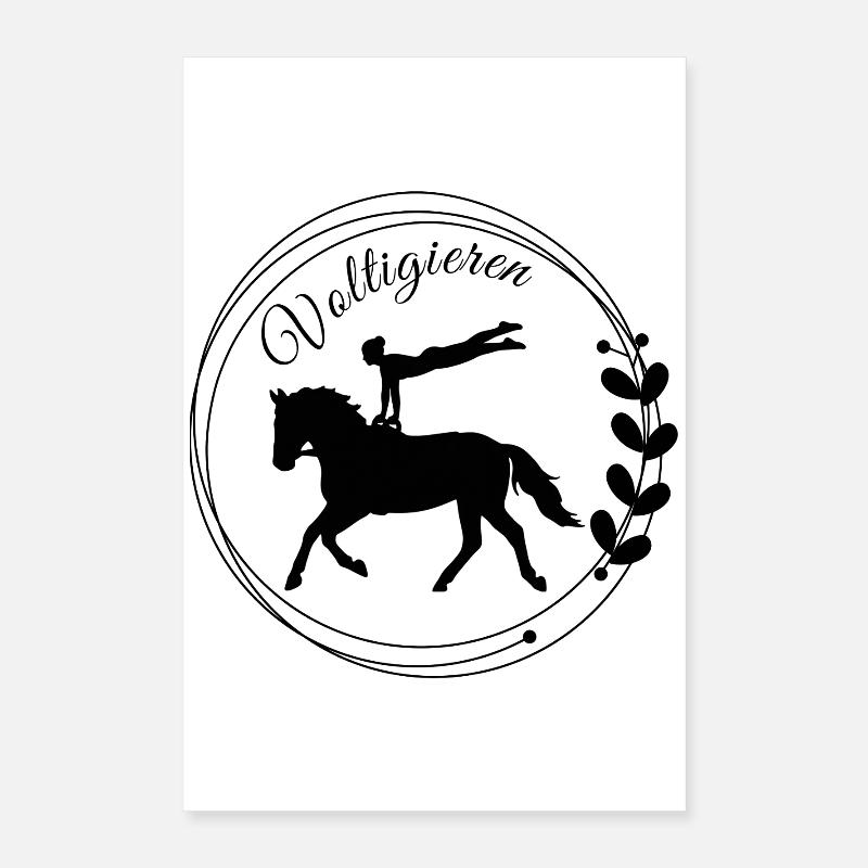 Vaulting Flank: Volti Equestrian Compulsory Exercise Poster 16" x 24" (40x60 cm)