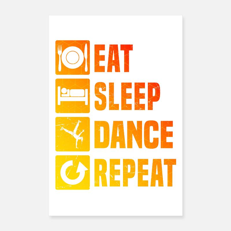 Idée de cadeau pour le breakdanceur avec breakdance Poster 40 x 60 cm