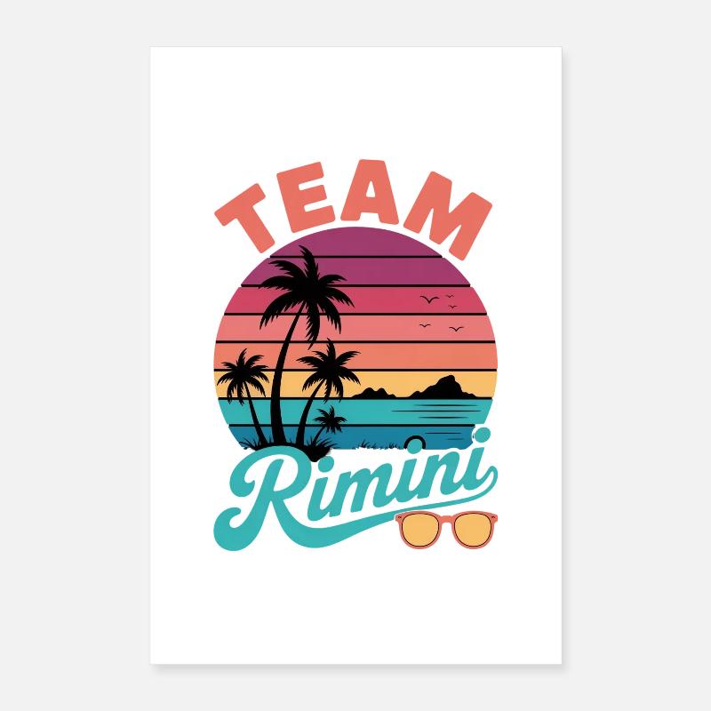 Équipe Rimini Sunset Poster 40 x 60 cm