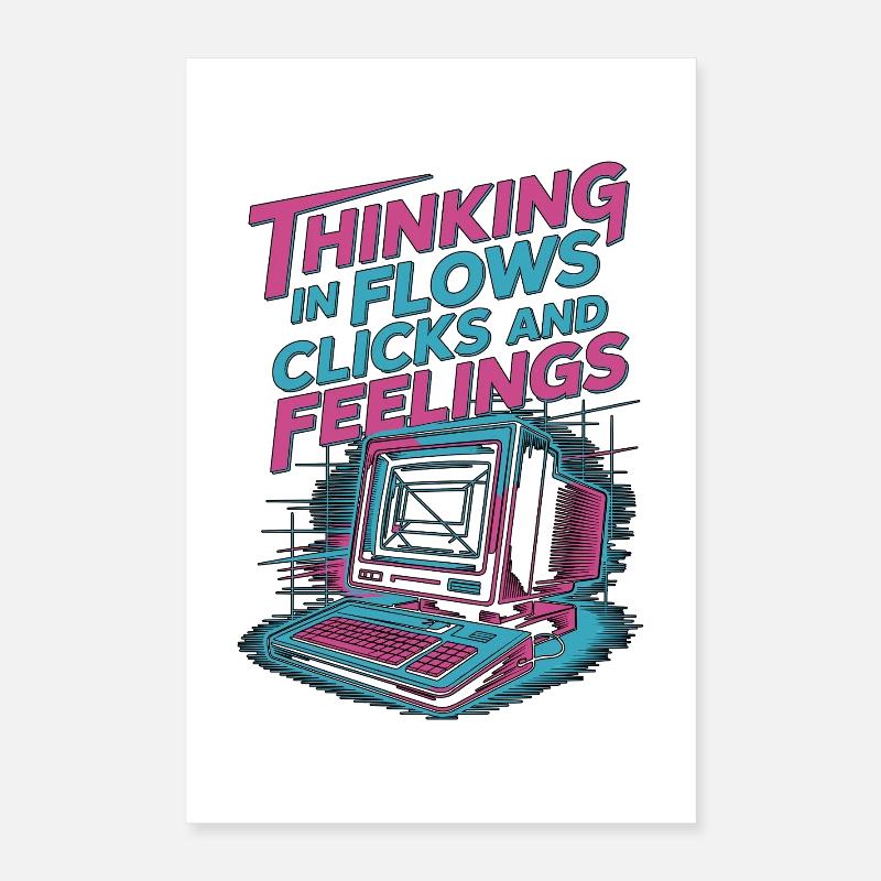 UX/UI Designer Thinking In Flows Product Designer Poster 40 x 60 cm