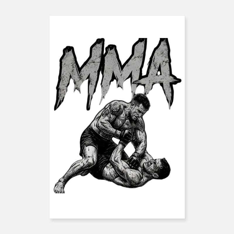 MMA Grappling Poster 40 x 60 cm
