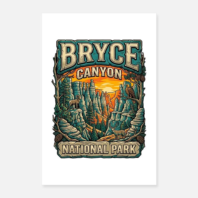 Parc national de Bryce Canyon Poster 40 x 60 cm
