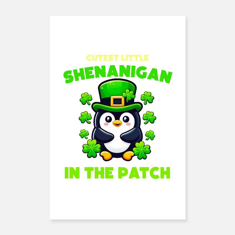 Le Pingouin le plus mignon du patch Poster 40 x 60 cm