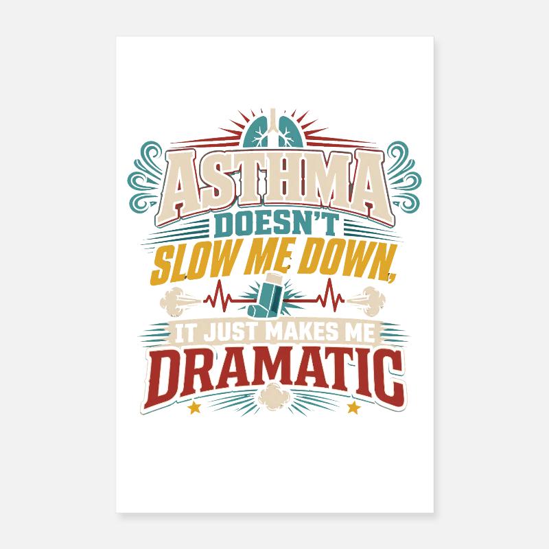 Asthma Asthmatics Poster 16" x 24" (40x60 cm)
