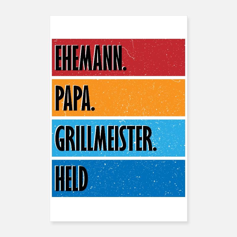 Grillmeister Poster 40x60 cm