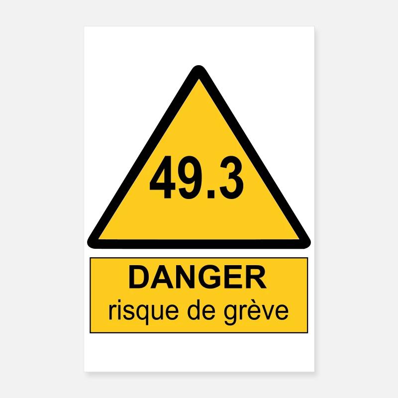 49.3 danger Poster 40 x 60 cm