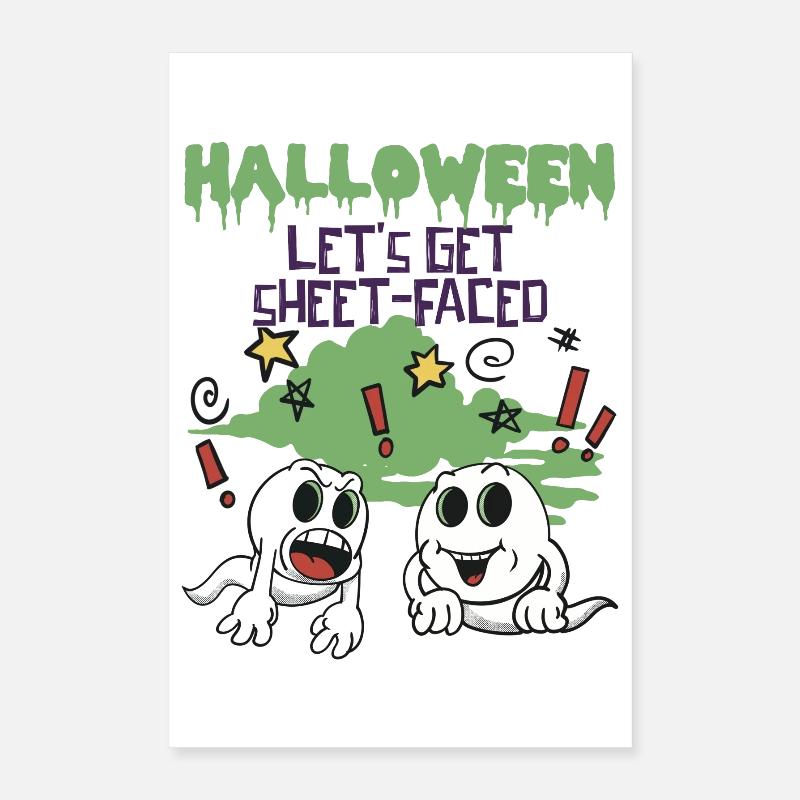 Halloween - Let's get Sheet-Faced Poster 40x60 cm