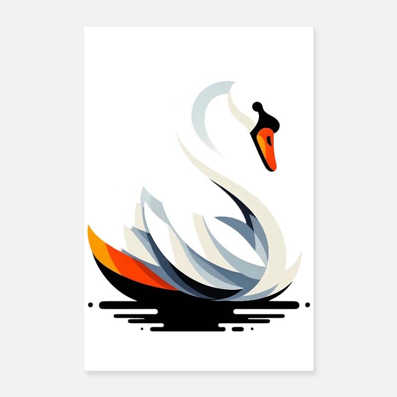 Schwan Poster 40x60 cm