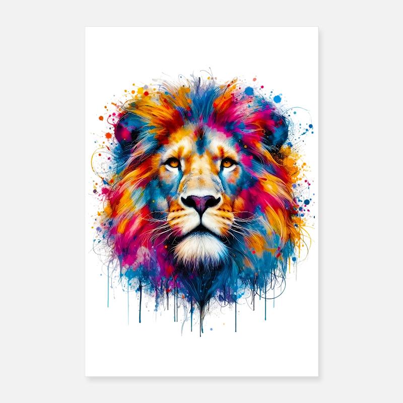 Lion Poster 16" x 24" (40x60 cm)
