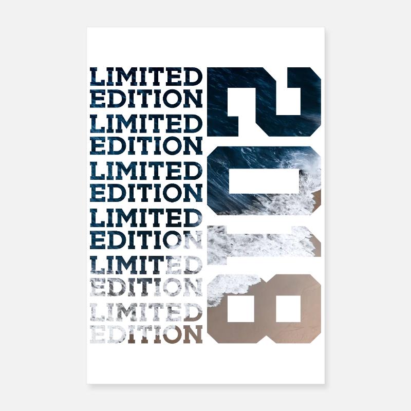 ÉDITION LIMITÉE 2018 8 ANS 8E ANNIVERSAIRE Poster 40 x 60 cm