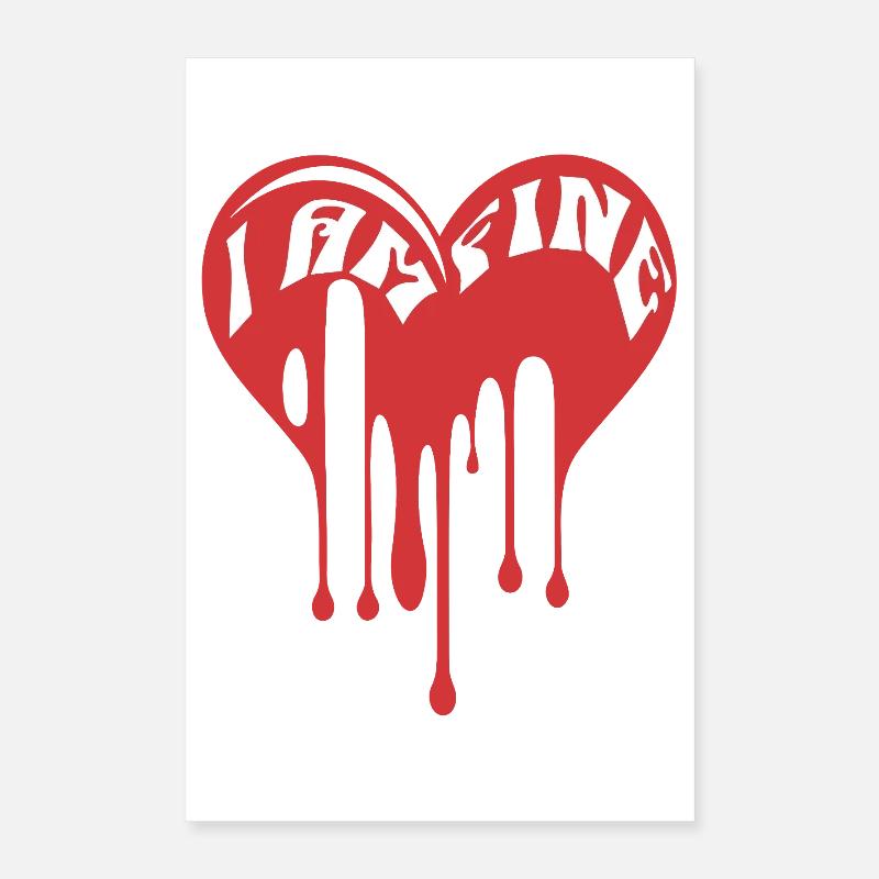 I am Fine It's Fine Everything is Fine Poster 40x60 cm