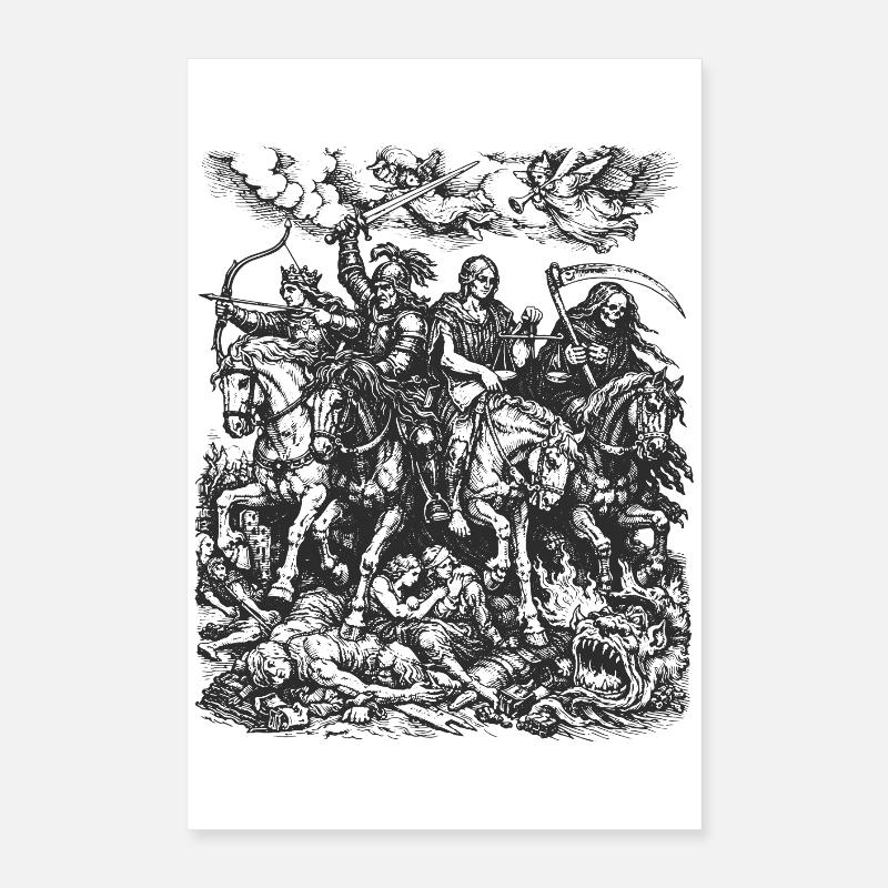 Les Quatre Cavaliers de l’Apocalypse Poster 40 x 60 cm