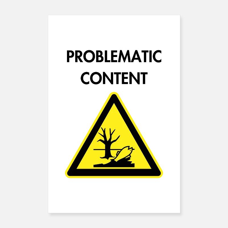 Contenu problématique Poster 40 x 60 cm