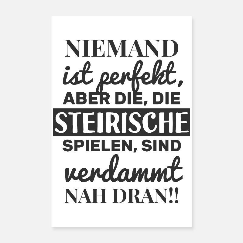 Personne n’est parfait - Harmonica styrienne Poster 40 x 60 cm