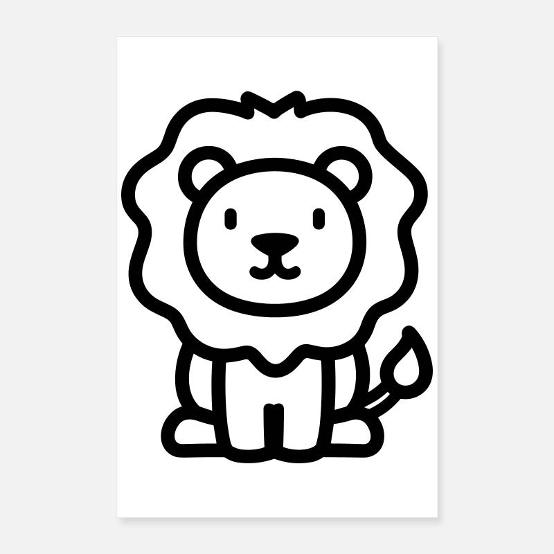 lion Poster 40 x 60 cm