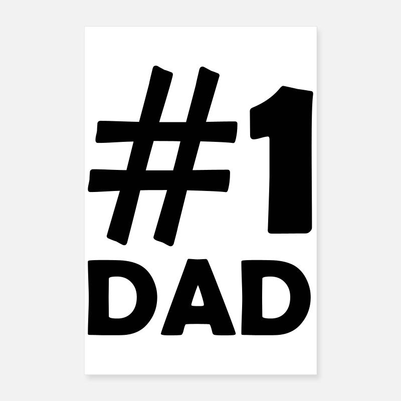 1 Dad Poster 40x60 cm