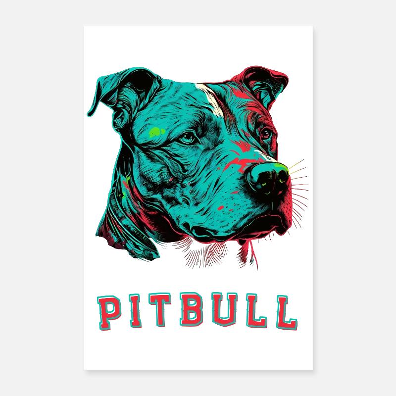 Pitbull Poster 40 x 60 cm