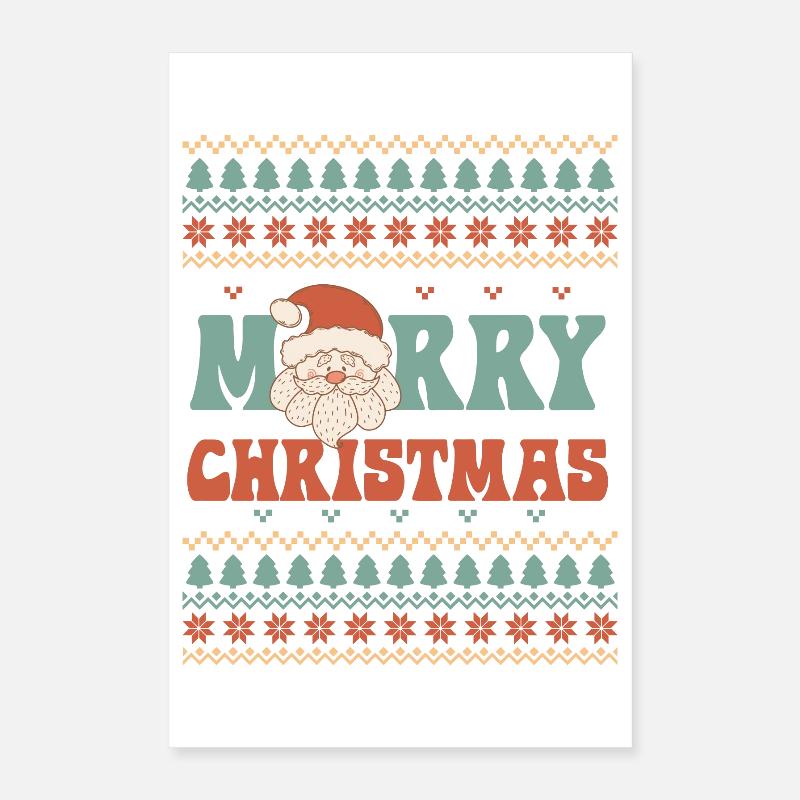 Hässlicher Weihnachtspullover Poster 40x60 cm
