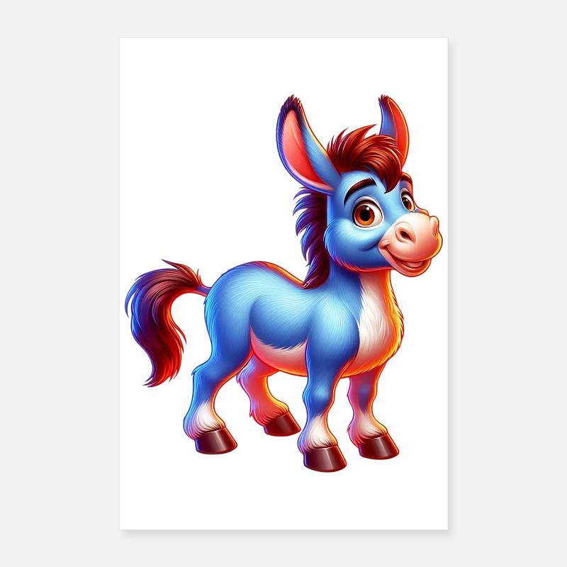 Mule âne Poster 40 x 60 cm