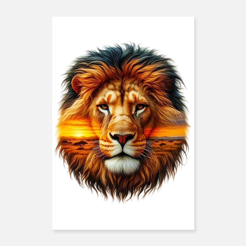 Löwe Poster 40x60 cm