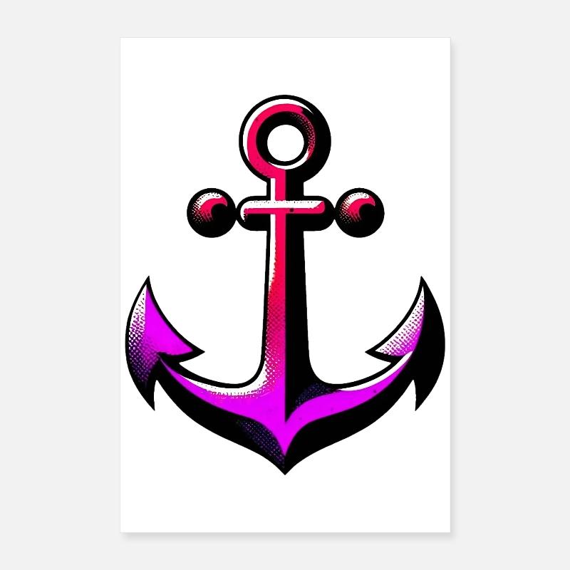 Ein Anker Poster 40x60 cm
