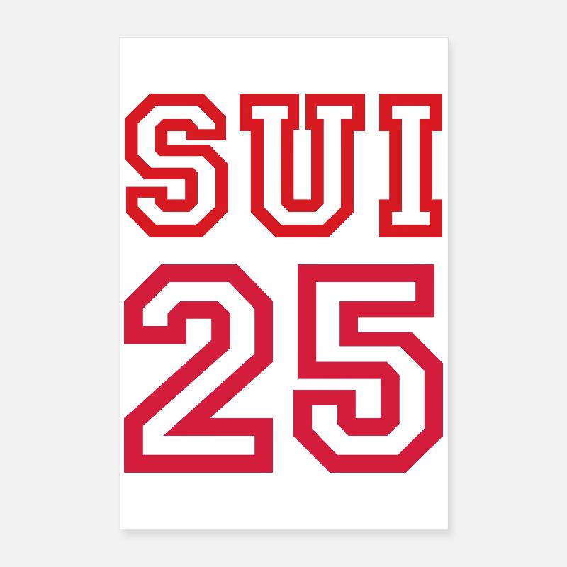 SUISSE Schweiz 2025 Poster 40x60 cm