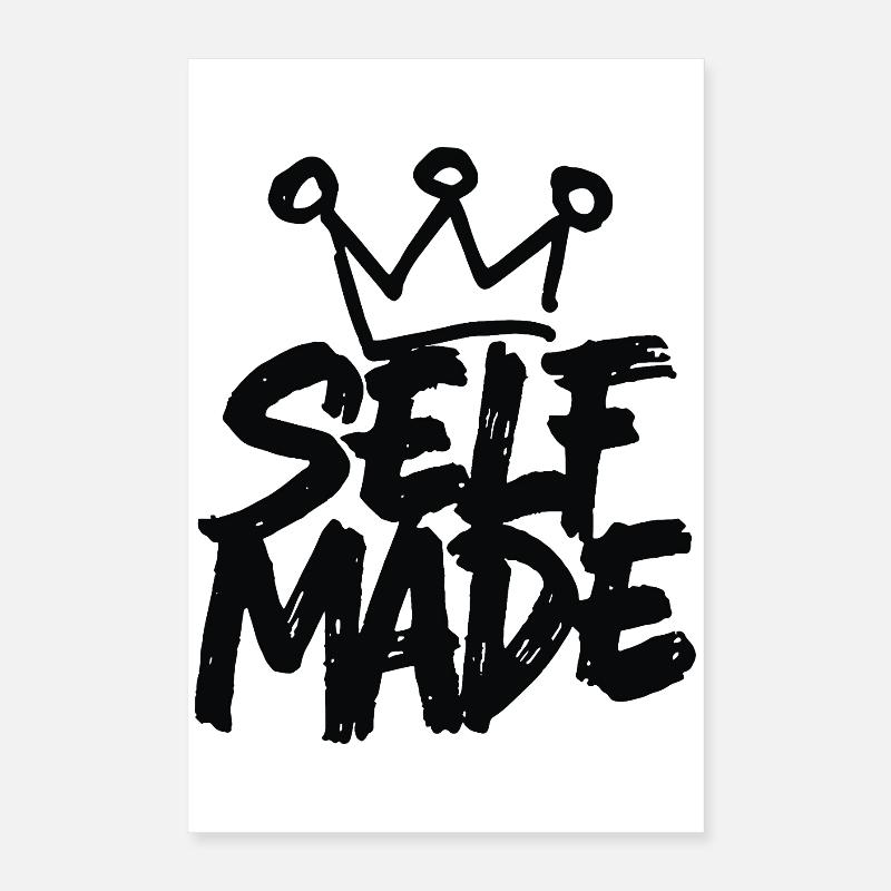 Self Made - Conception de motivation manuscrite Poster 40 x 60 cm