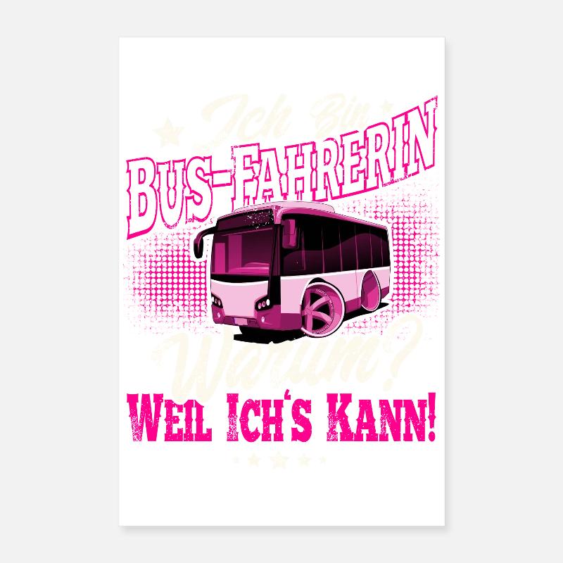 chauffeur de bus Poster 40 x 60 cm