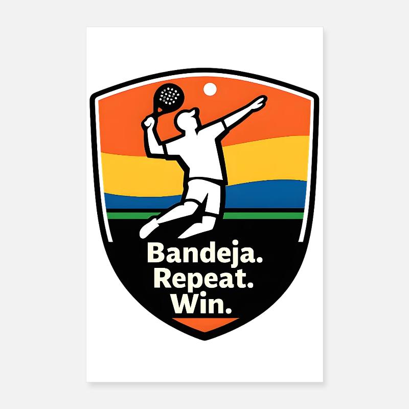 Bandeja Repeat Win Shield Poster 16" x 24" (40x60 cm)