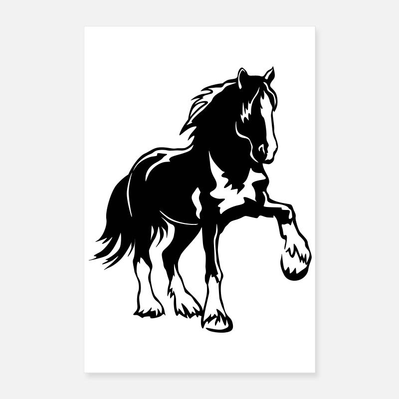 Pferd Shire Cheval Poster 40 x 60 cm