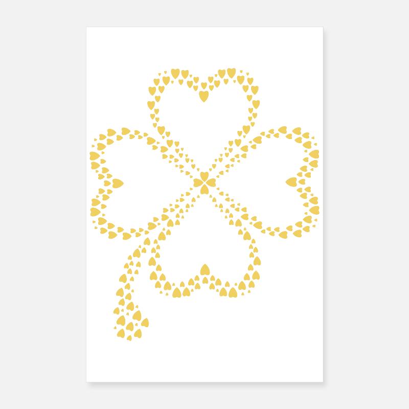 Sparkling clover design Poster 16" x 24" (40x60 cm)