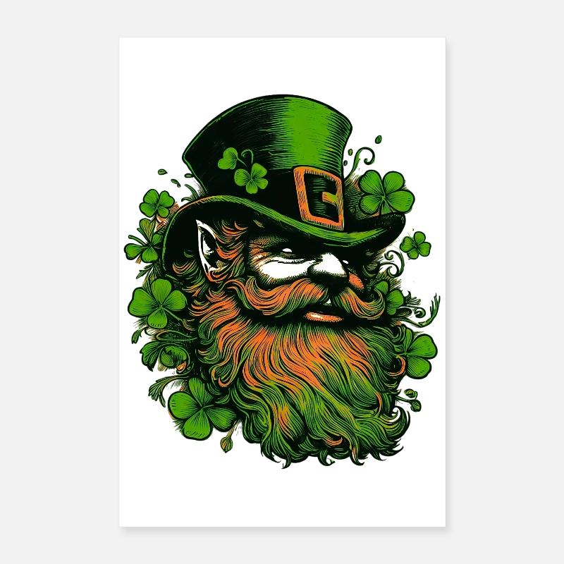 Leprechaun Ireland Poster 16" x 24" (40x60 cm)