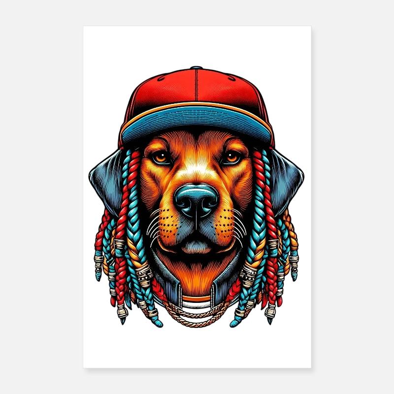 Chien Poster 40 x 60 cm