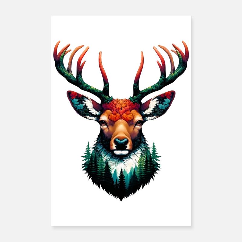 Deer Poster 16" x 24" (40x60 cm)