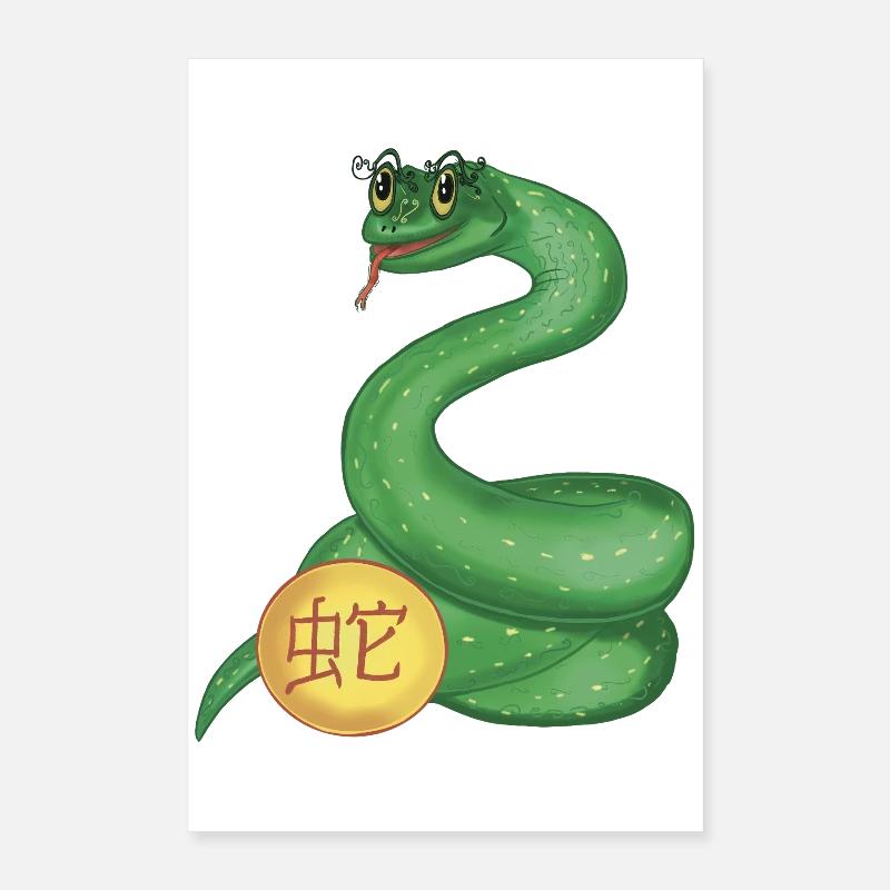Astrologie Chinoise Serpent Poster 40 x 60 cm