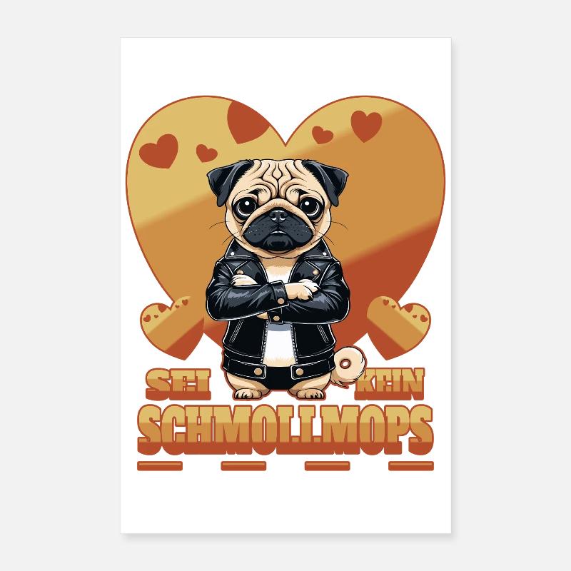 Pouty pug Poster 16" x 24" (40x60 cm)