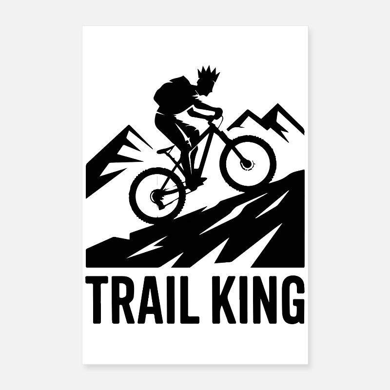 Trail King VTT Crown Silhouette Poster 40 x 60 cm